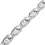 Thumbnail: Silver anchor chain bracelet 8.5 inches length