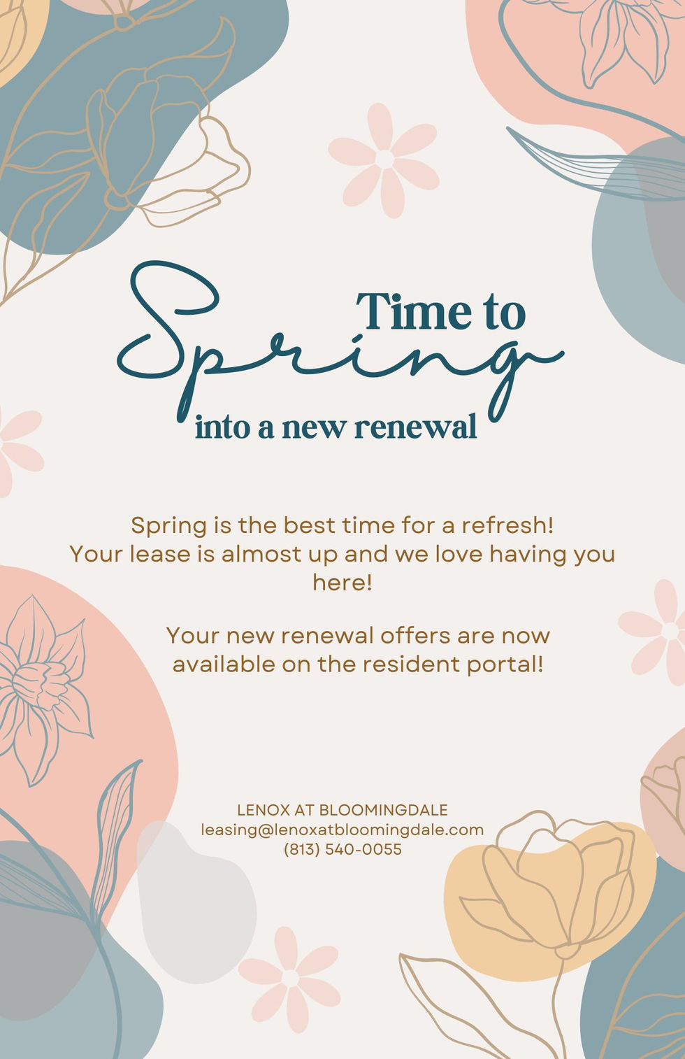 Spring Renewal Flyer