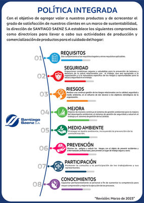 POLITICA INTEGRADA SANTIAGO SAENZ S.A