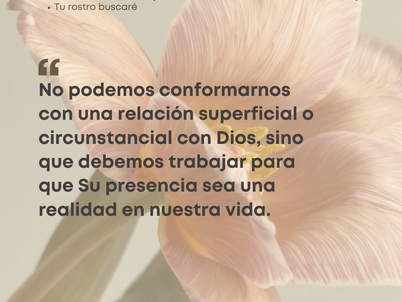 Tu rostro buscaré - 15 de Mayo 2026