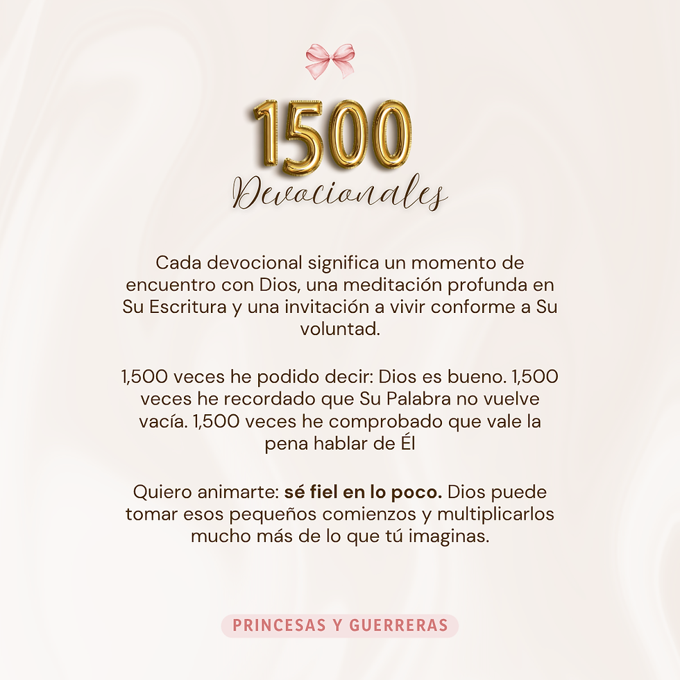 1500 devocionales de fe - 18 de Junio 2025
