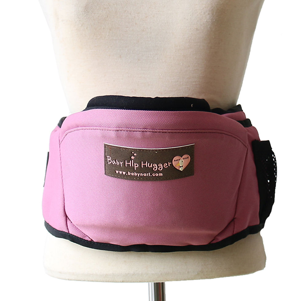 Thumbnail: Baby Nari Hip Hugger Infant Hip Seat for Toddler-Pink -Free Shipping Worldwide