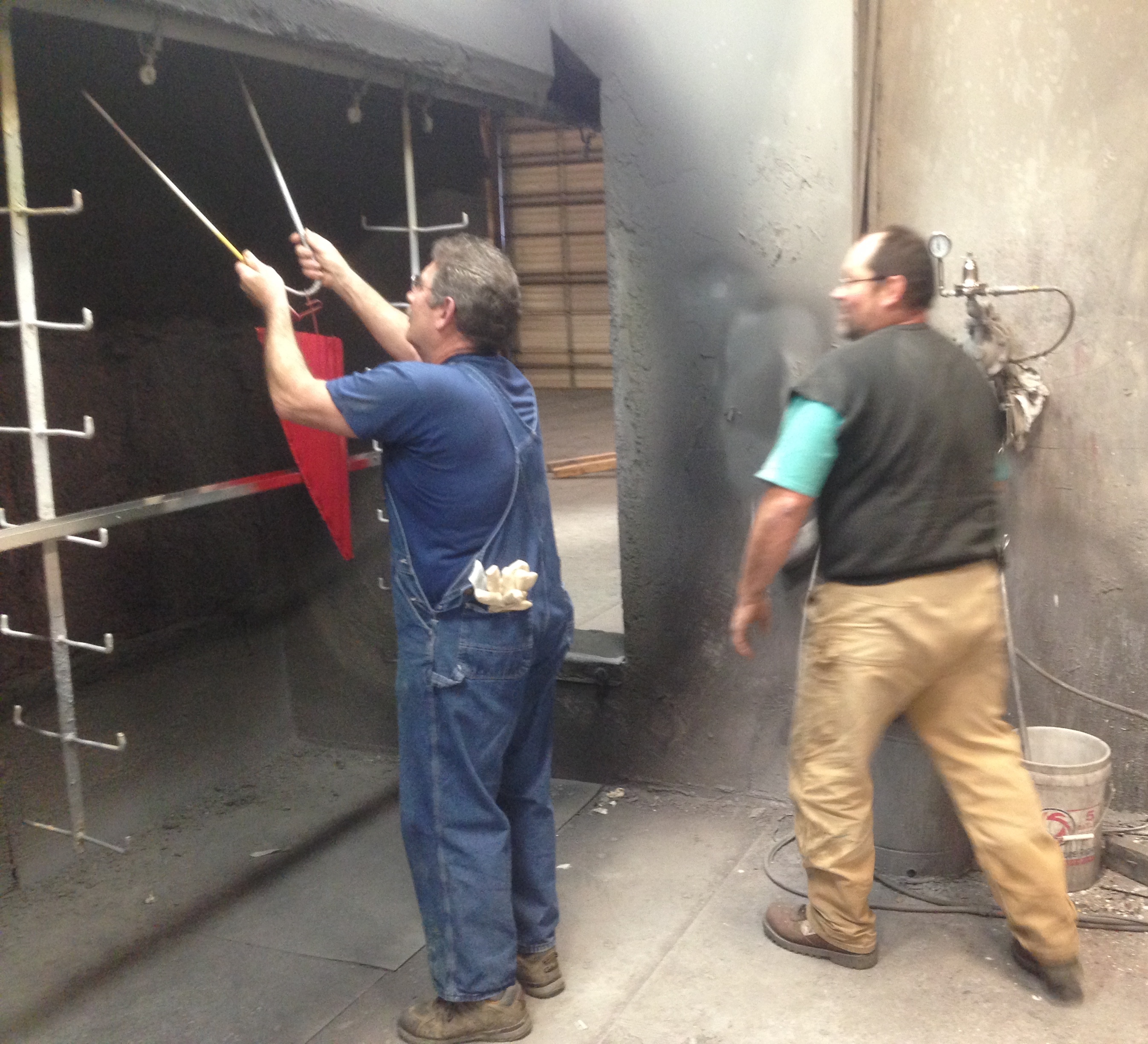 Testing siding at Artisan
