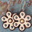 Thumbnail: Bead Inlaid Big Flower Earrings