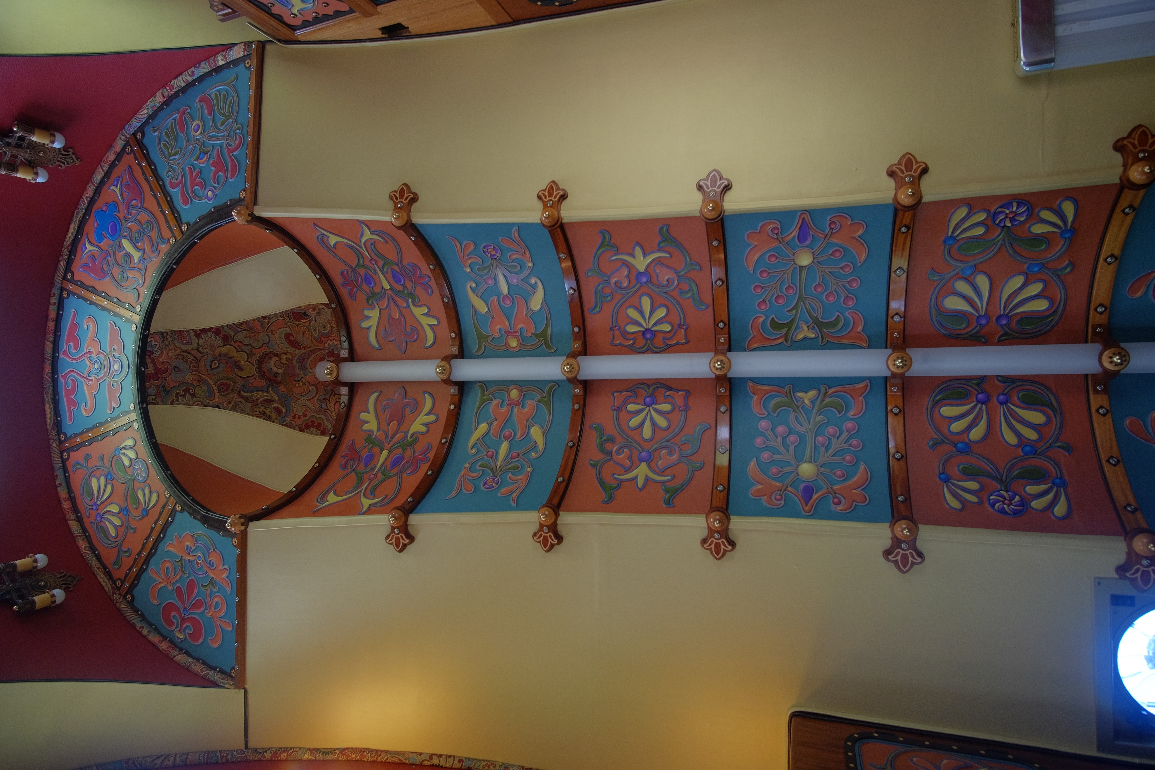 Floor's eye view of ceiling