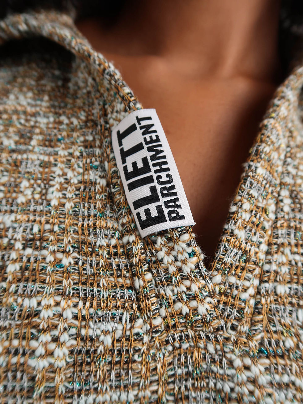Thumbnail: V-Neck Shirt in Tweed
