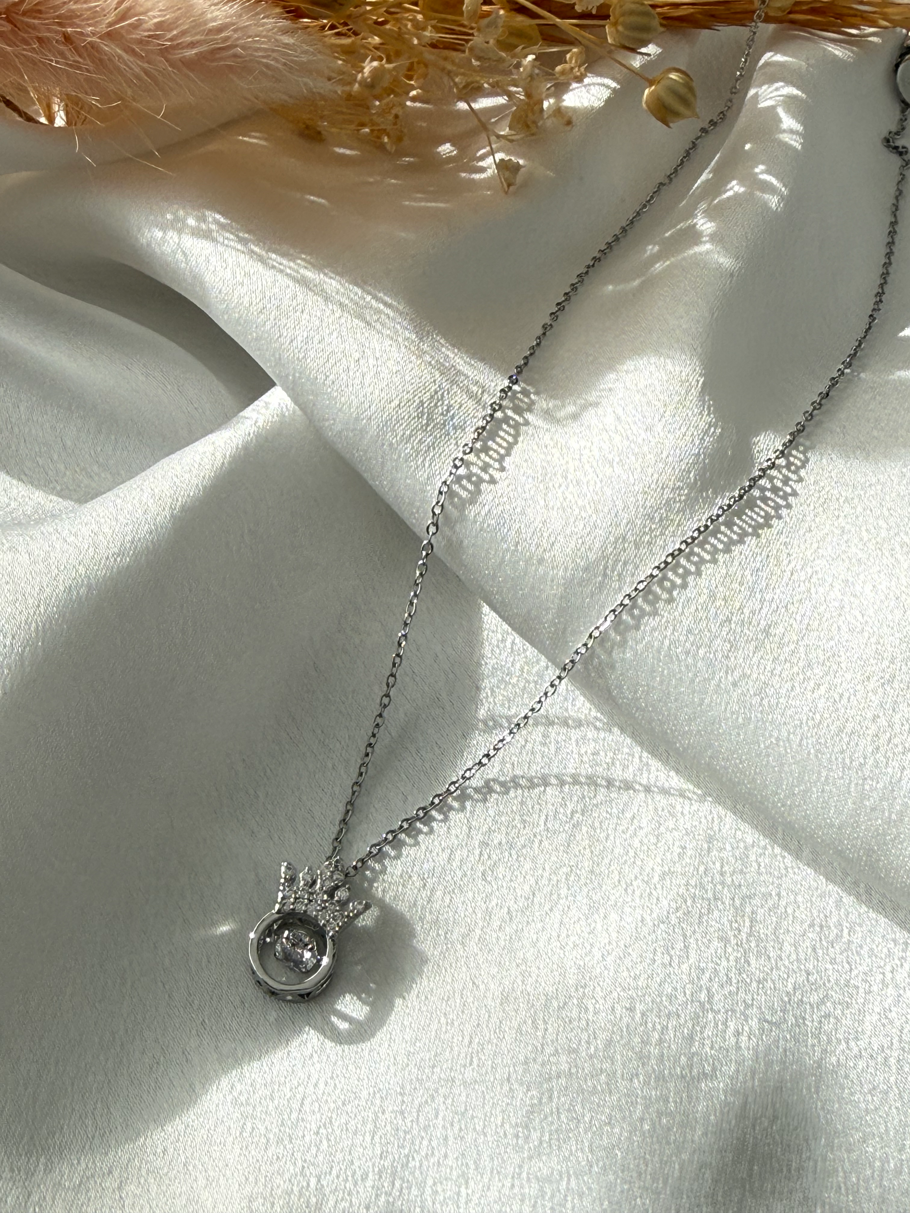 Hey You Silver Queen Κολιέ 