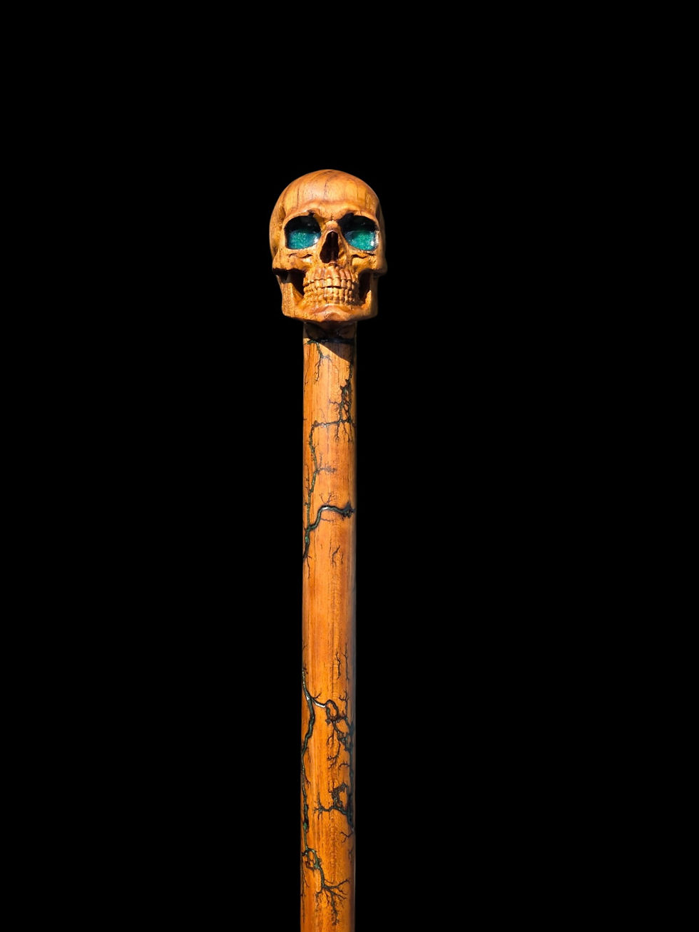 Thumbnail: Dullahan Skull Lightning Walking Stick