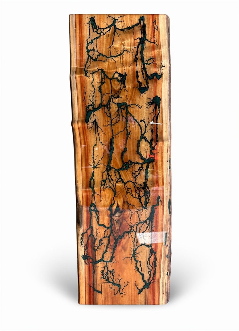 Fractal Burned Canary Wood Tabletop