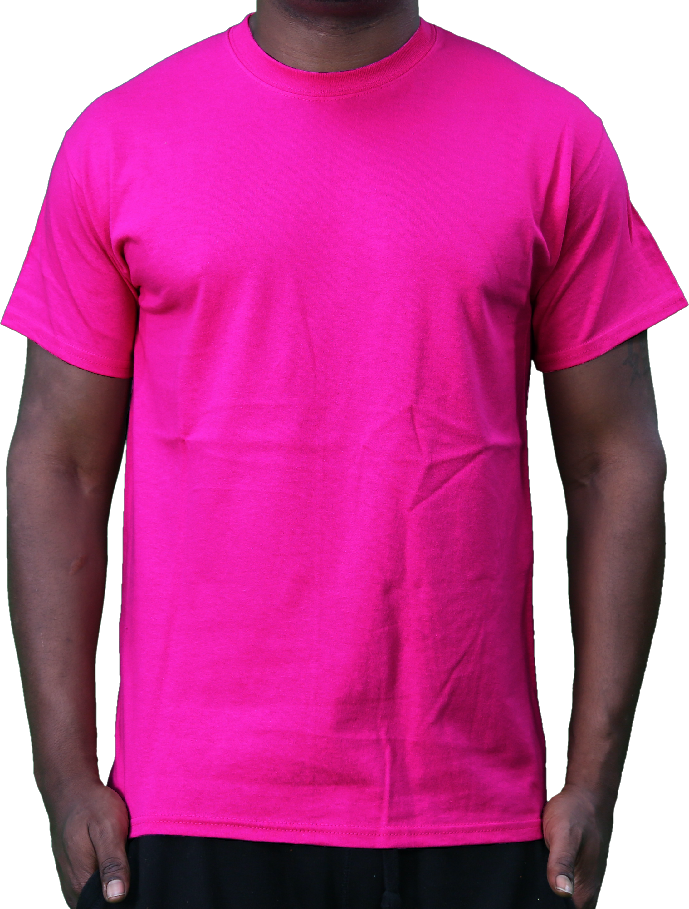 Blank hot pink t shirt Clearance