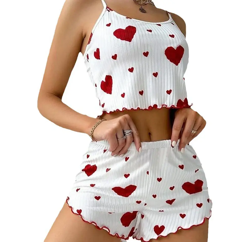 Miniatura: Conjunto de pijama Feminino de duas peças