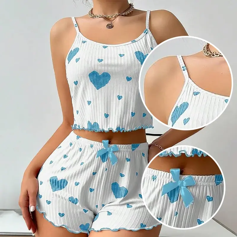 Miniatura: Conjunto de pijama Feminino de duas peças