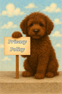 Doodle holding sign