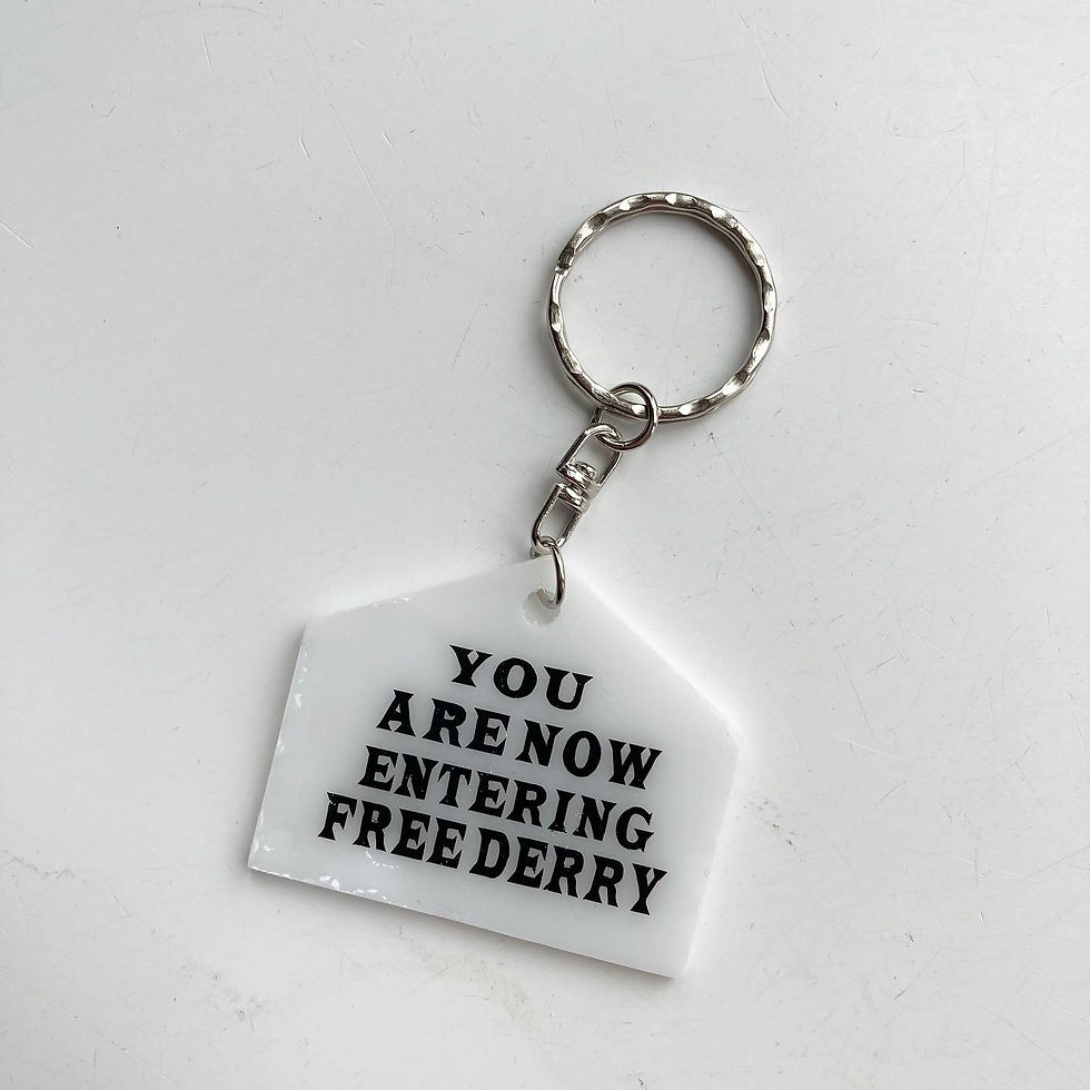 Thumbnail: Free Derry Corner Keyring 