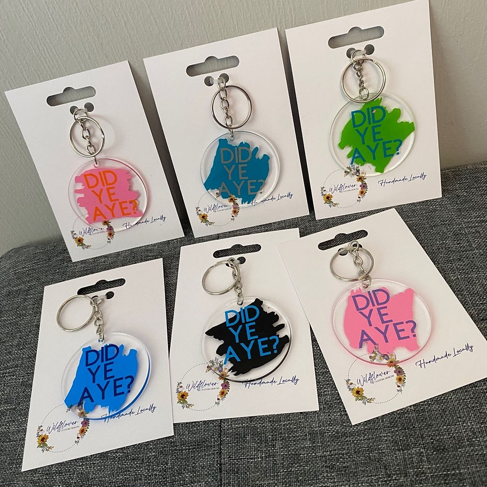Thumbnail: Derry Saying Keyrings