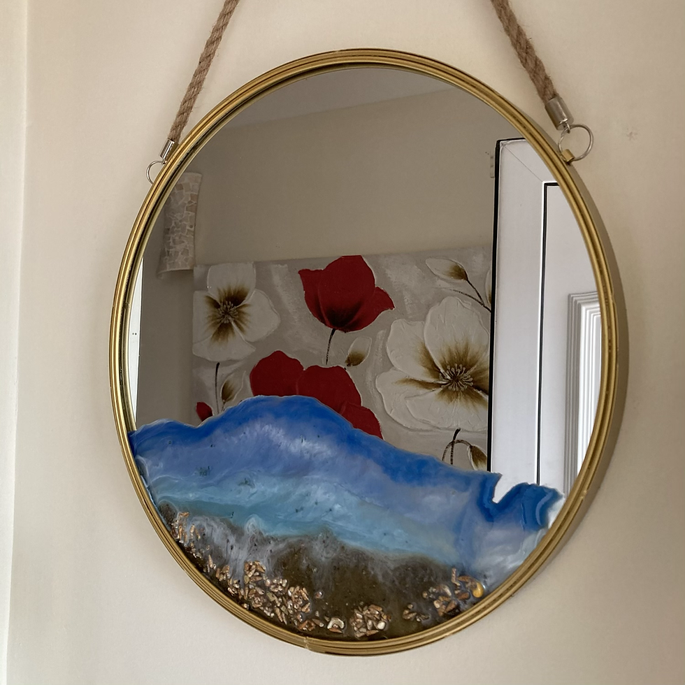 Thumbnail: Beach Theme Mirror Handmade with Donegal Sand & Shells 