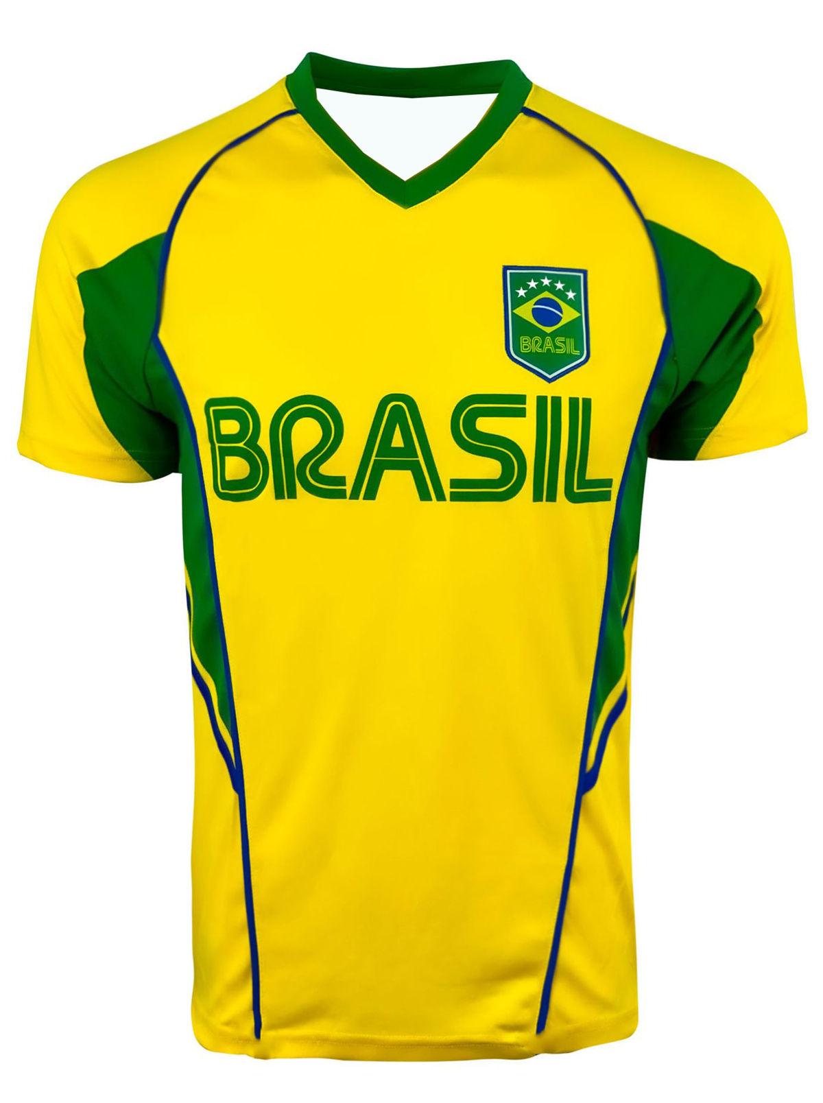 CAMISA ESPORTIVA DA SELEÇÃO BRASILEIRA DE FUTEBOL, SECAGEM RÁPIDA E RESPIRAVEL.
