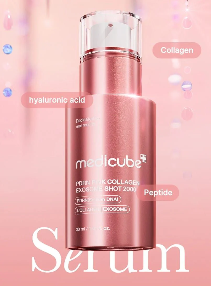 Sérum con Exosomas PDRN – Medicube PDRN Pink Collagen Exosome Shot