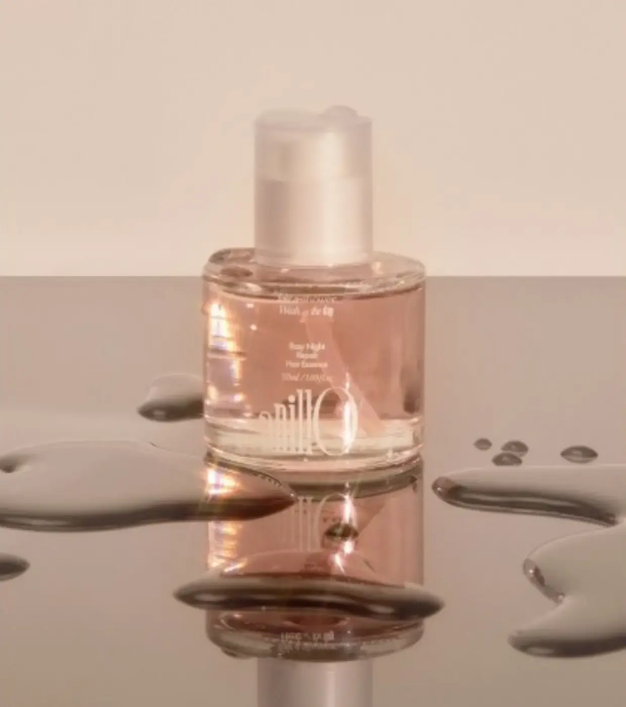 anillO Rosy Night Repair Hair Essence esencia capilar ligera para suavizar el frizz y aportar brillo sin peso