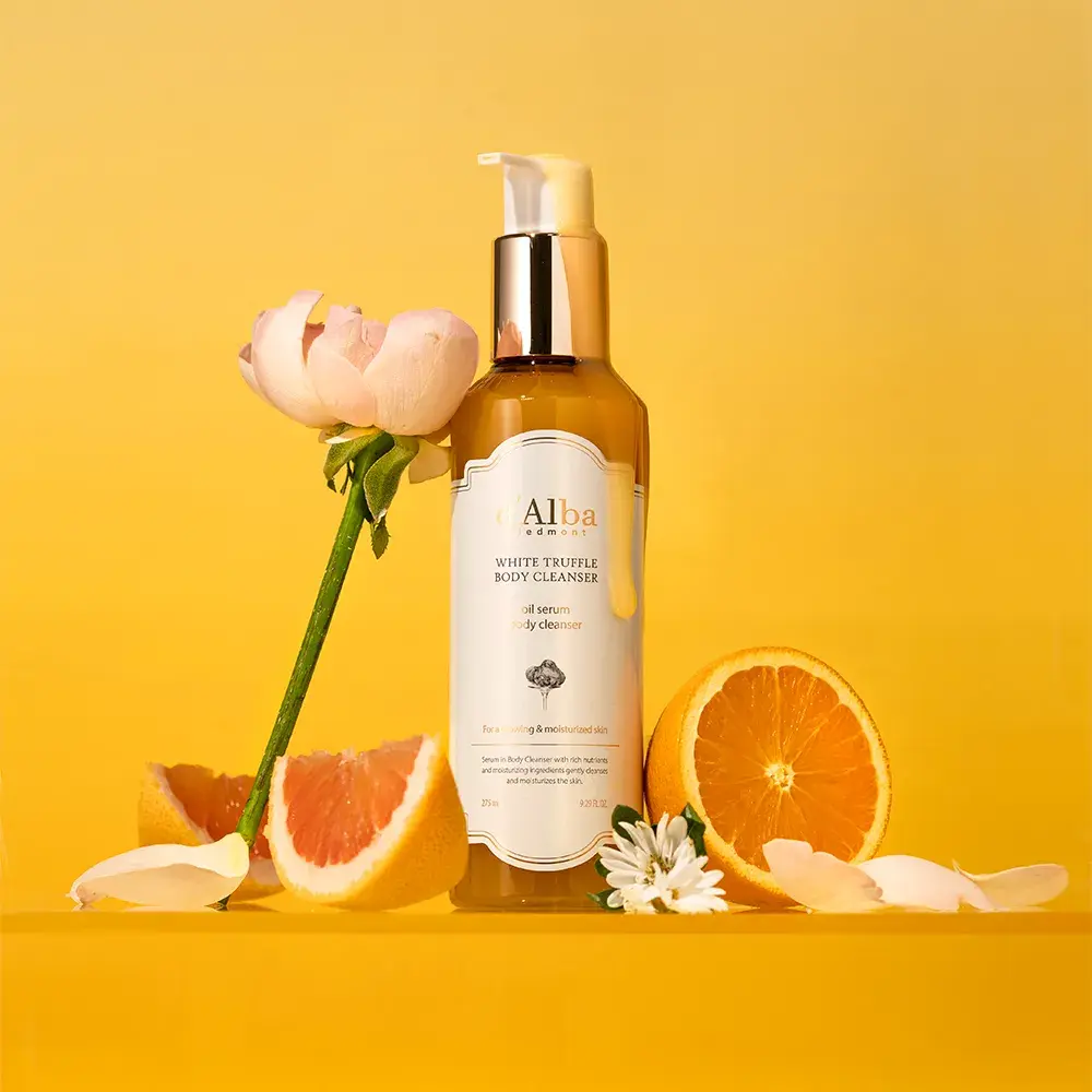 d'Alba Piedmont White Truffle Oil Serum Body Cleanser, limpiador corporal con trufa blanca italiana y aceites botánicos