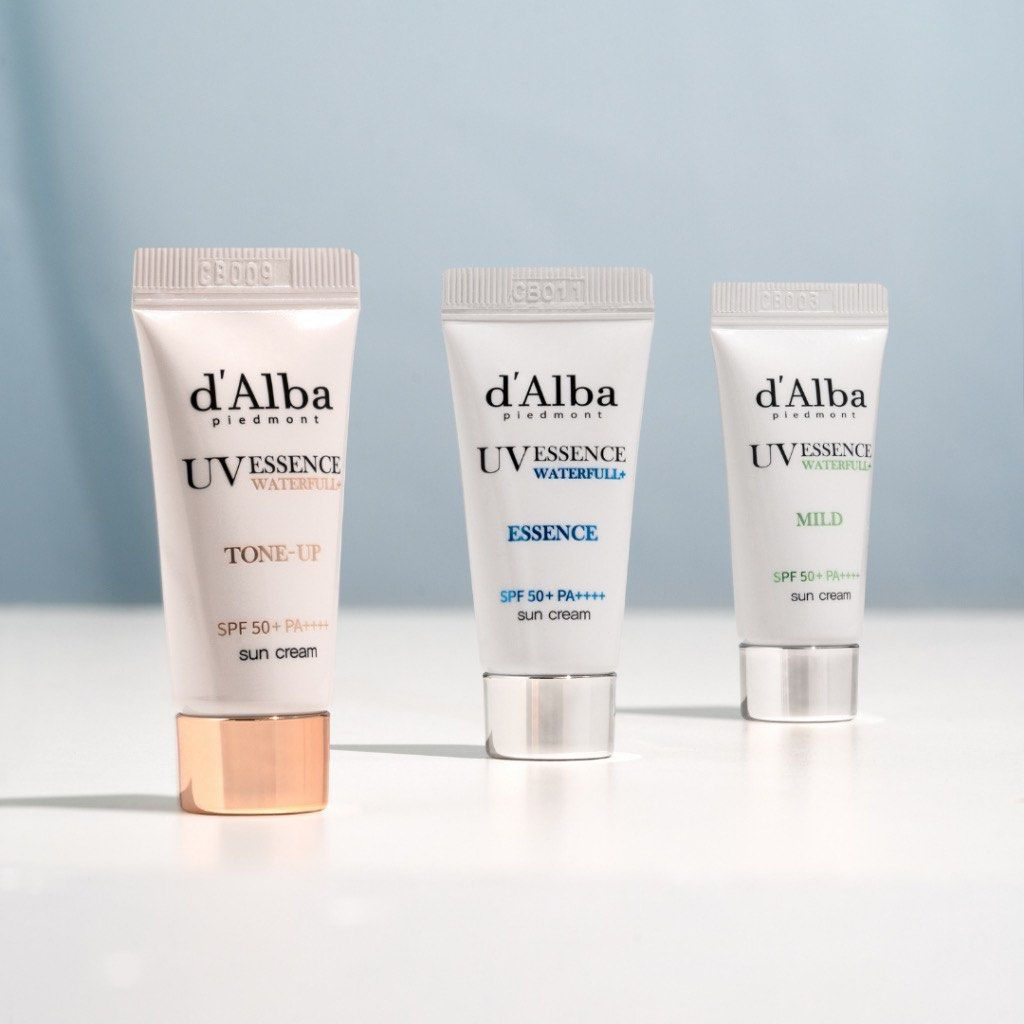 d'Alba Piedmont Vegan Waterfull Sunscreen 3-Piece Mini Travel Kit