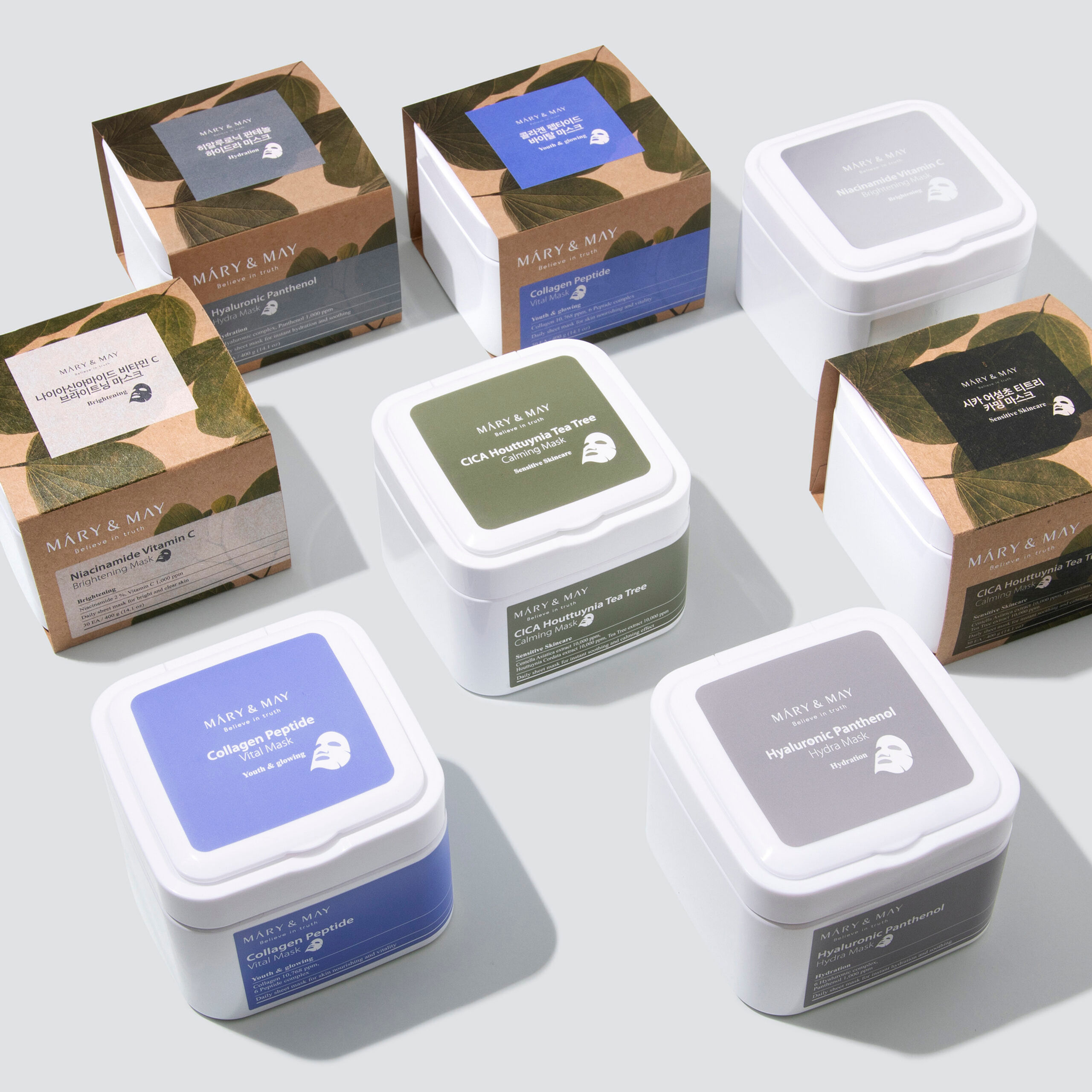 Mary & May Hyaluronic Panthenol Hydra Mask 30 EA