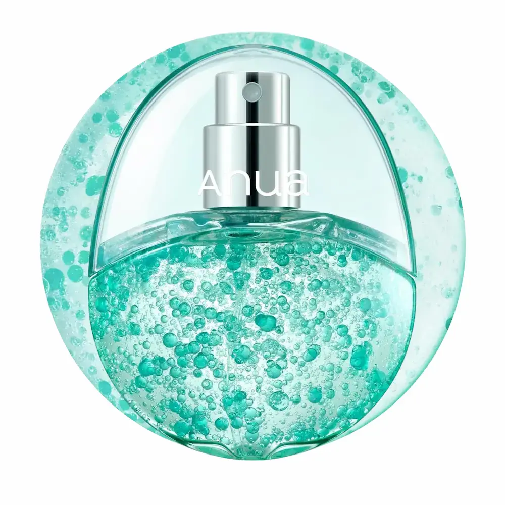 Bruma facial Anua PDRN Hyaluronic Acid con cápsulas de hidratación para una piel más jugosa, luminosa y confortable