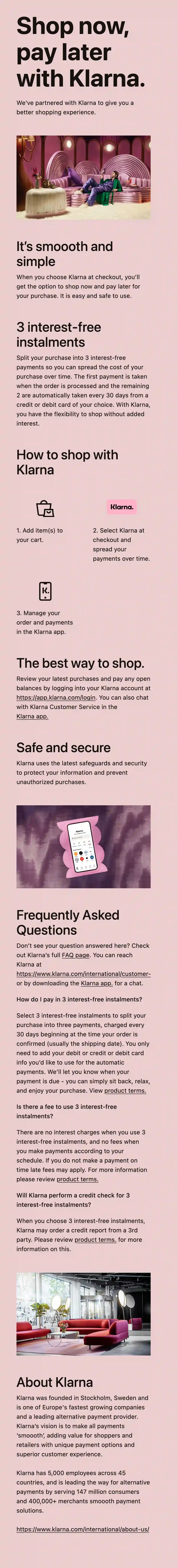 KLARNA EN | Korean Beauty Shop