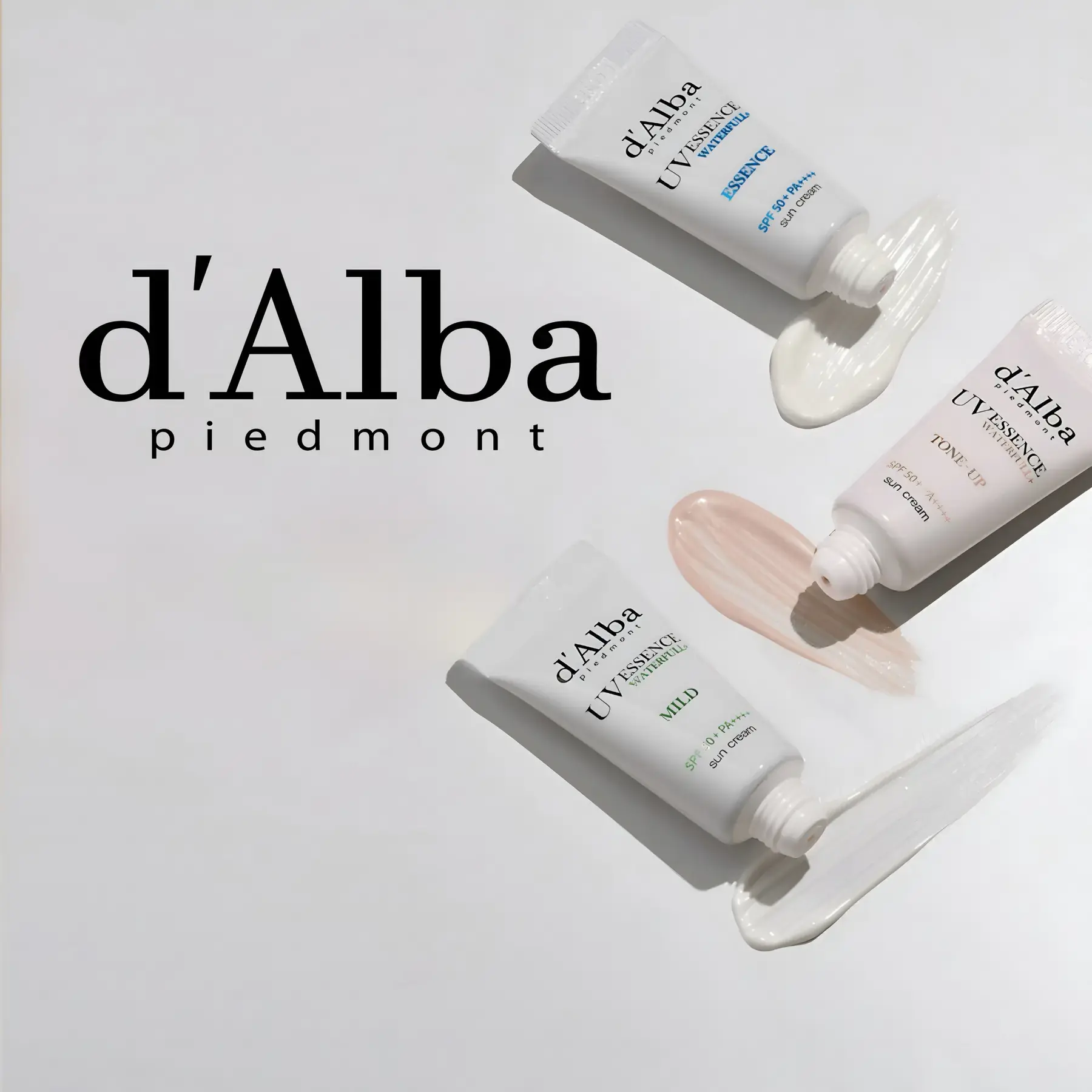 d'Alba Piedmont Vegan Waterfull Sunscreen 3-Piece Mini Travel Kit
