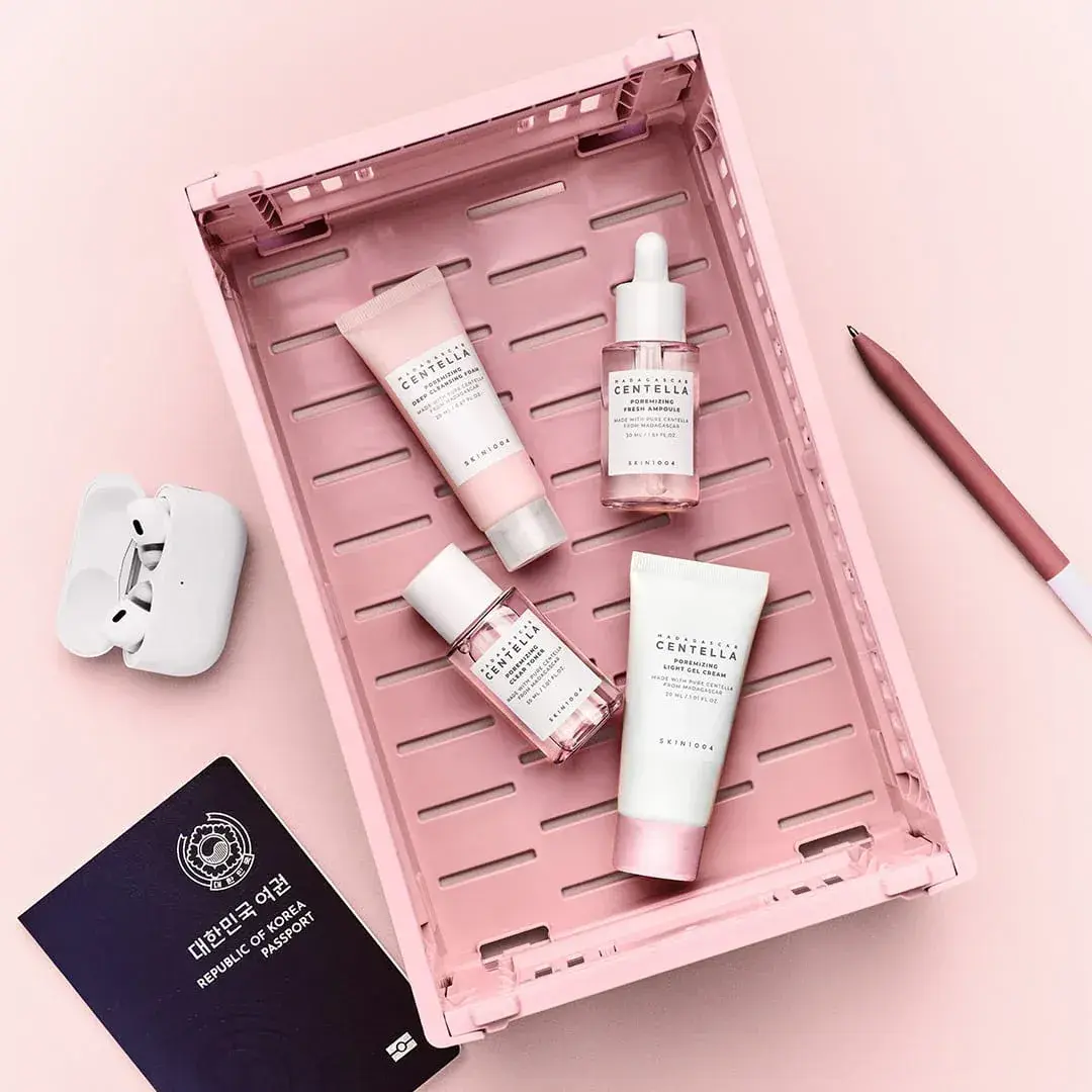 SKIN1004 Madagascar Centella Poremizing Travel Kit de 4 pasos