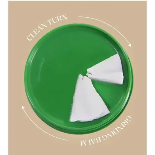 Dr Althea Pure Grinding Cleansing Balm abierto con producto dispensado en sistema grinding