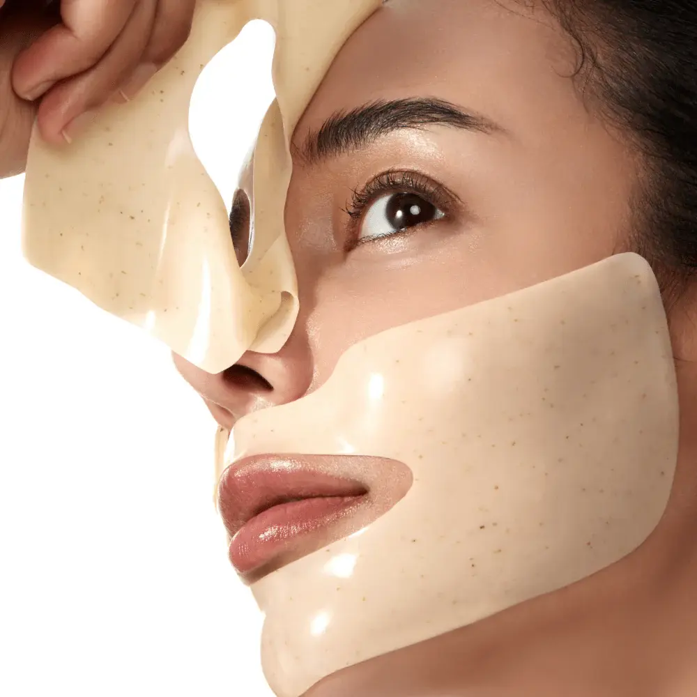 Mascarilla de hidrogel efecto glass skin con colágeno 300Da — Anua Rice 70 Glow Collagen Mask