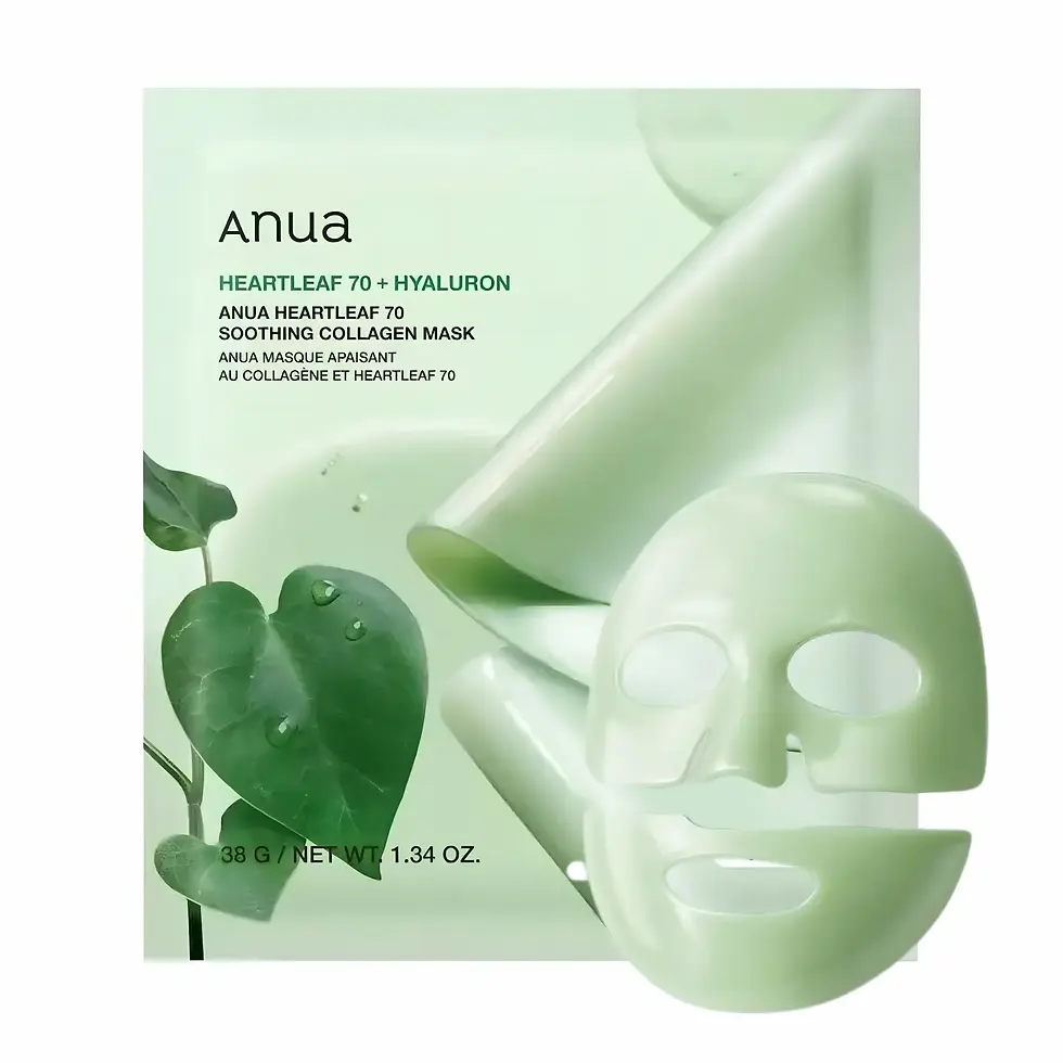 Mascarilla de Hidrogel Calmante — Anua Heartleaf 70 Soothing Collagen Mask