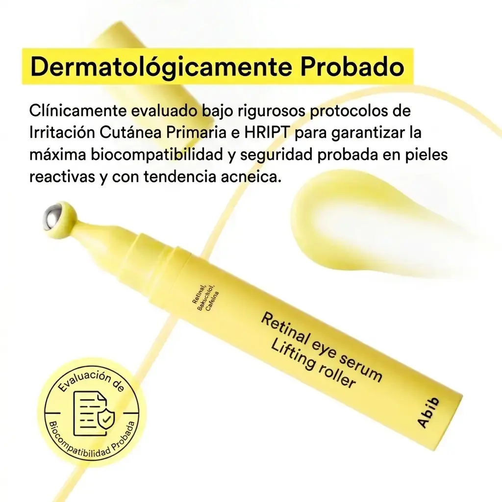 Abib Retinal Eye Serum Lifting Roller, sérum de ojos testado dermatológicamente para el contorno