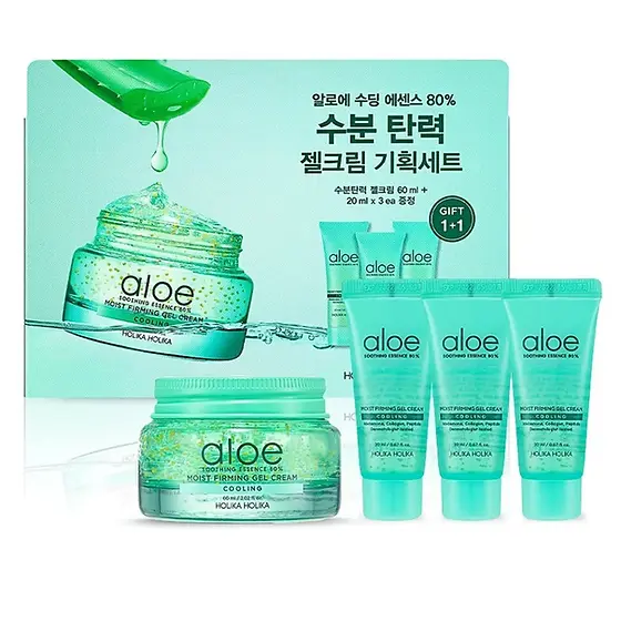 Promotional Pack Holika Holika Aloe Soothing Essence 80% Moist Firming Gel  Cream Set | Korean Beauty Shop EU