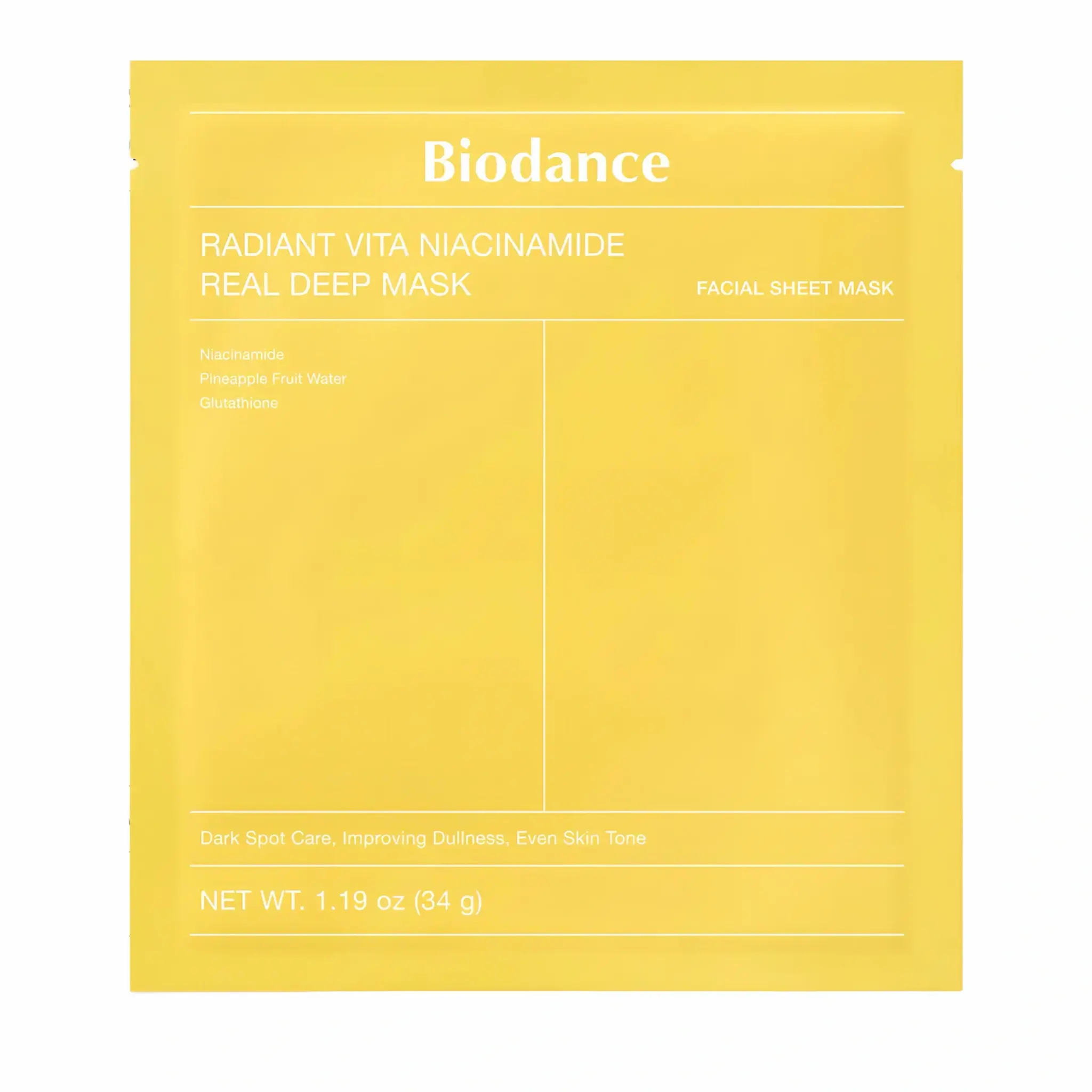 BIODANCE Radiant Vita Niacinamide Real Deep Mask