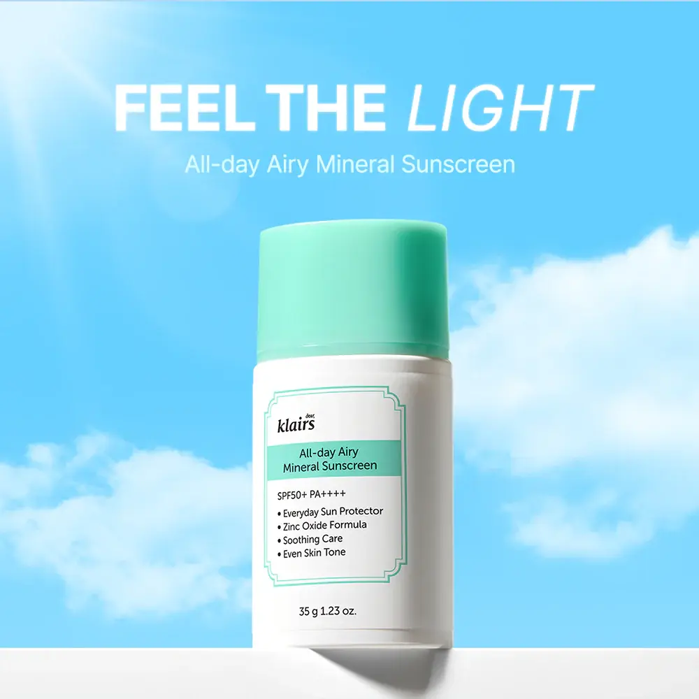Klairs All-day Airy Mineral Sunscreen SPF50+ PA++++ 35 g