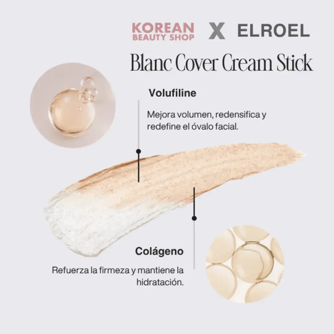 Ingredientes clave de ELROEL Anti-aging Blanc Cover Cream Stick V SPF 50+ A++++