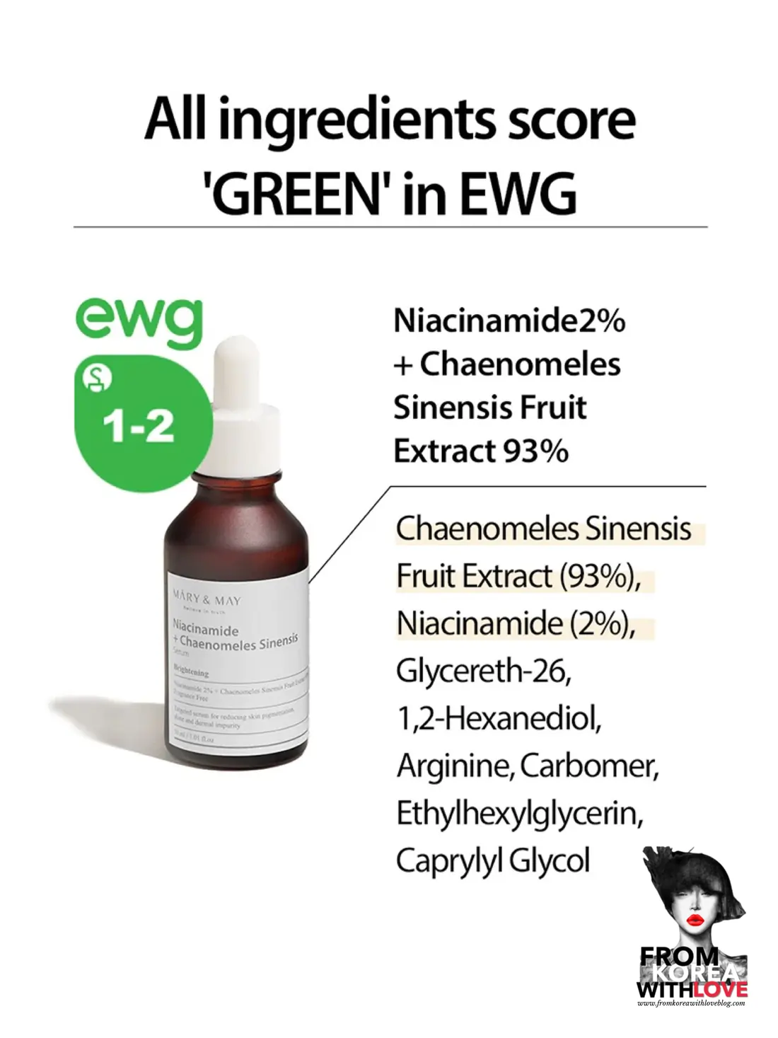 Mary & May Niacinamide + Chaenomeles Sinensis