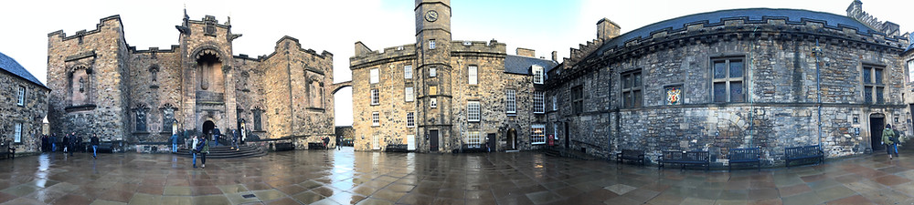 Panoramic view of Edinburgh Castle