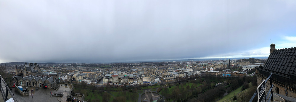 View from Castle Hill in Edinburgh, Scotland