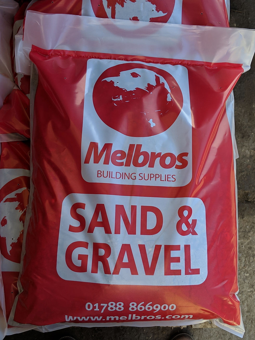 Mixed Sand & Gravel Ballast Poly Bag Melbros