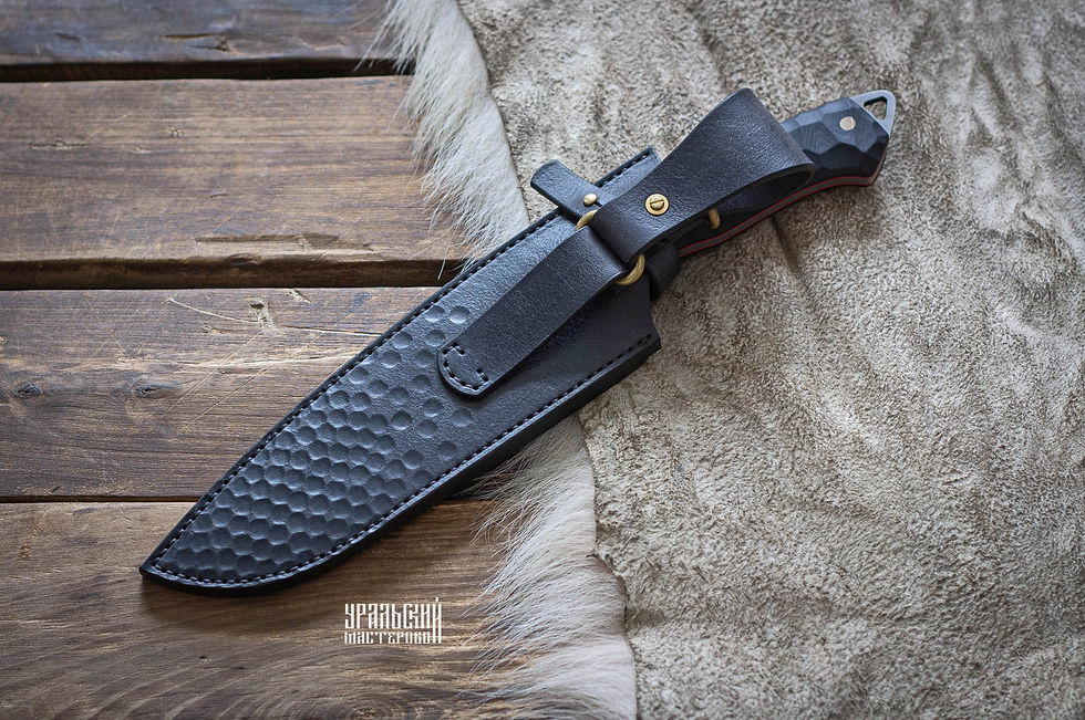 Миниатюра: Нож "Спартанец" с ножнами из натуральной кожи