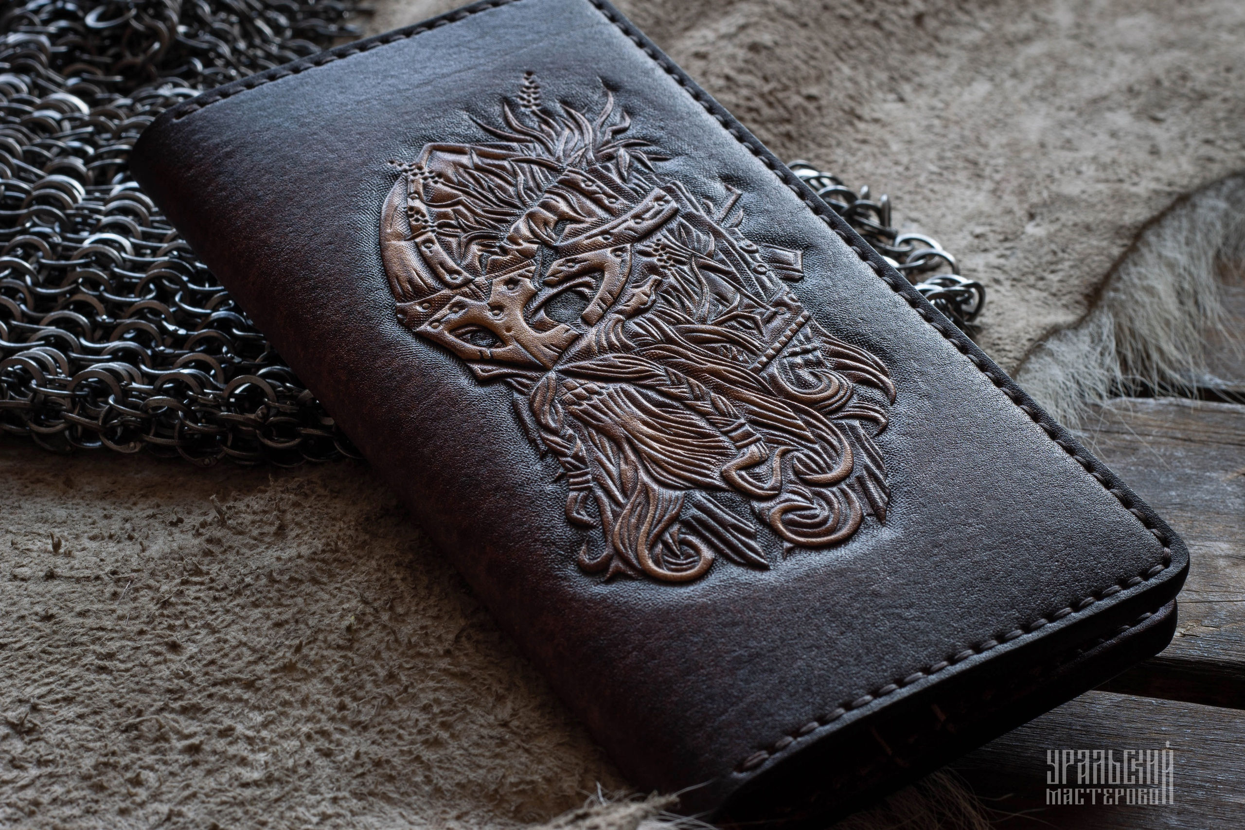 Портмоне из натуральной кожи "Викинг"