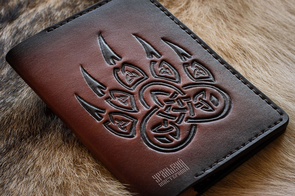 Миниатюра: Кожаная обложка для паспорта "Велес"