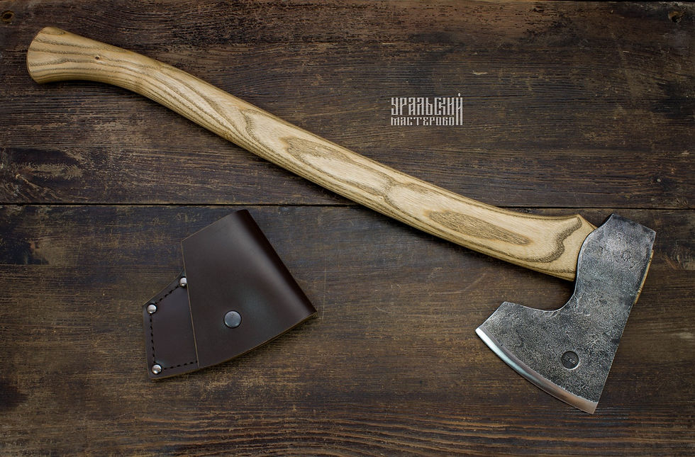 Миниатюра: Кованый топор "Большой Медведь" с чехлом