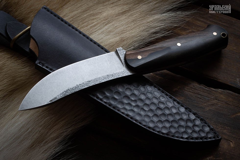 Миниатюра: Охотничий нож "Скиннер-фултанг" с ножнами