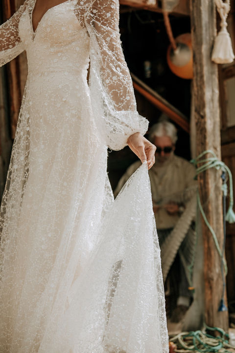 Outlet Brautkleid InWeiß