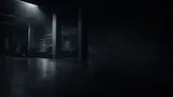 Karanlık, modern bir video prodüksiyon ajansı stüdyosu.