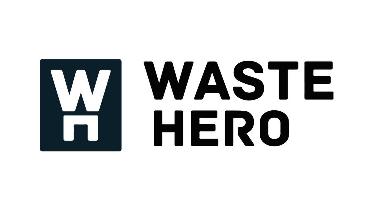 Waste Hero logo with WH icon